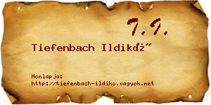 Tiefenbach Ildikó névjegykártya